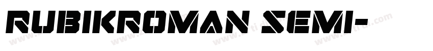 rubikroman semi字体转换